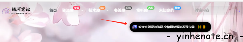 子比美化 – 为网站添加一个动态灵动岛-银河笔记