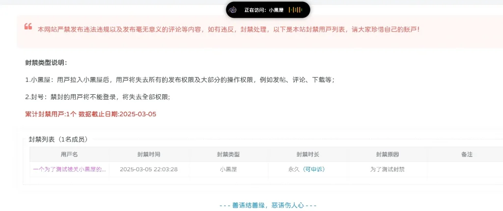 子比美化 - 为网站添加一个小黑屋功能 - 银河笔记-银河笔记